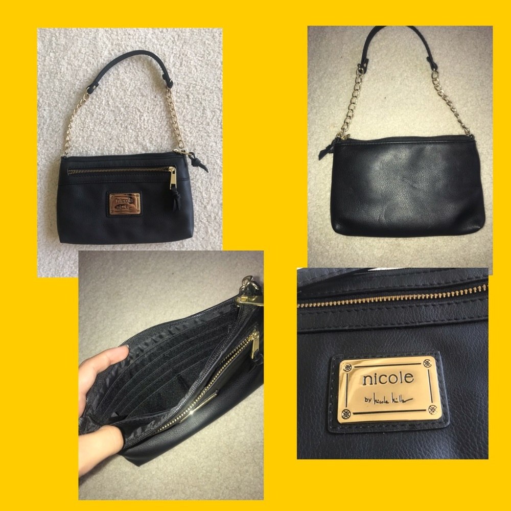 Small Black and Gold NICOLE purse!